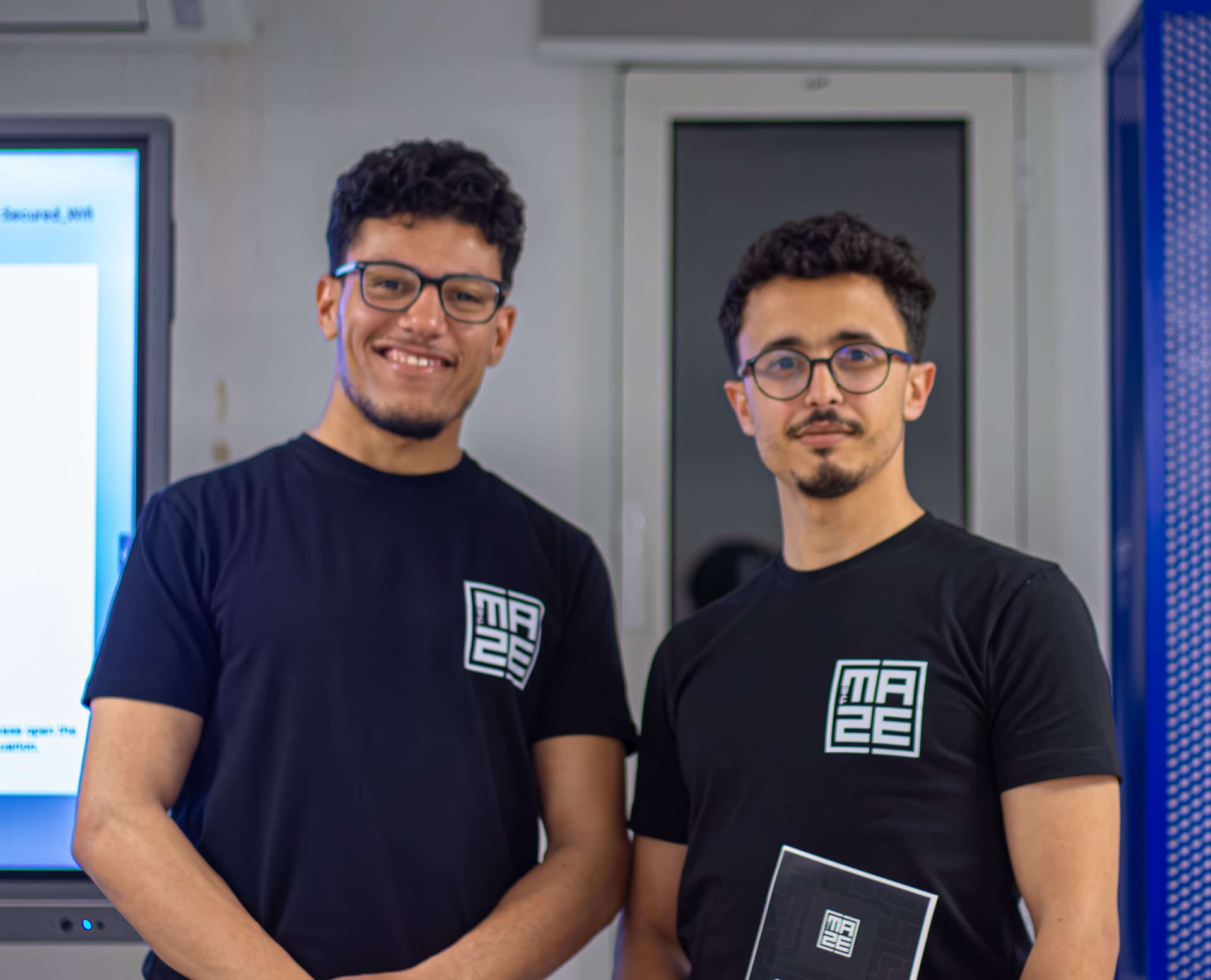 Malek khannoussi get rewards for winning a hackathon between universities in tunisia